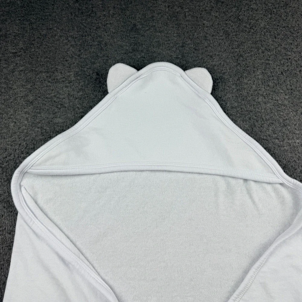 Rabbit Skins White Hooded Baby Towel with Ears OSFA Cotton‎ Blend